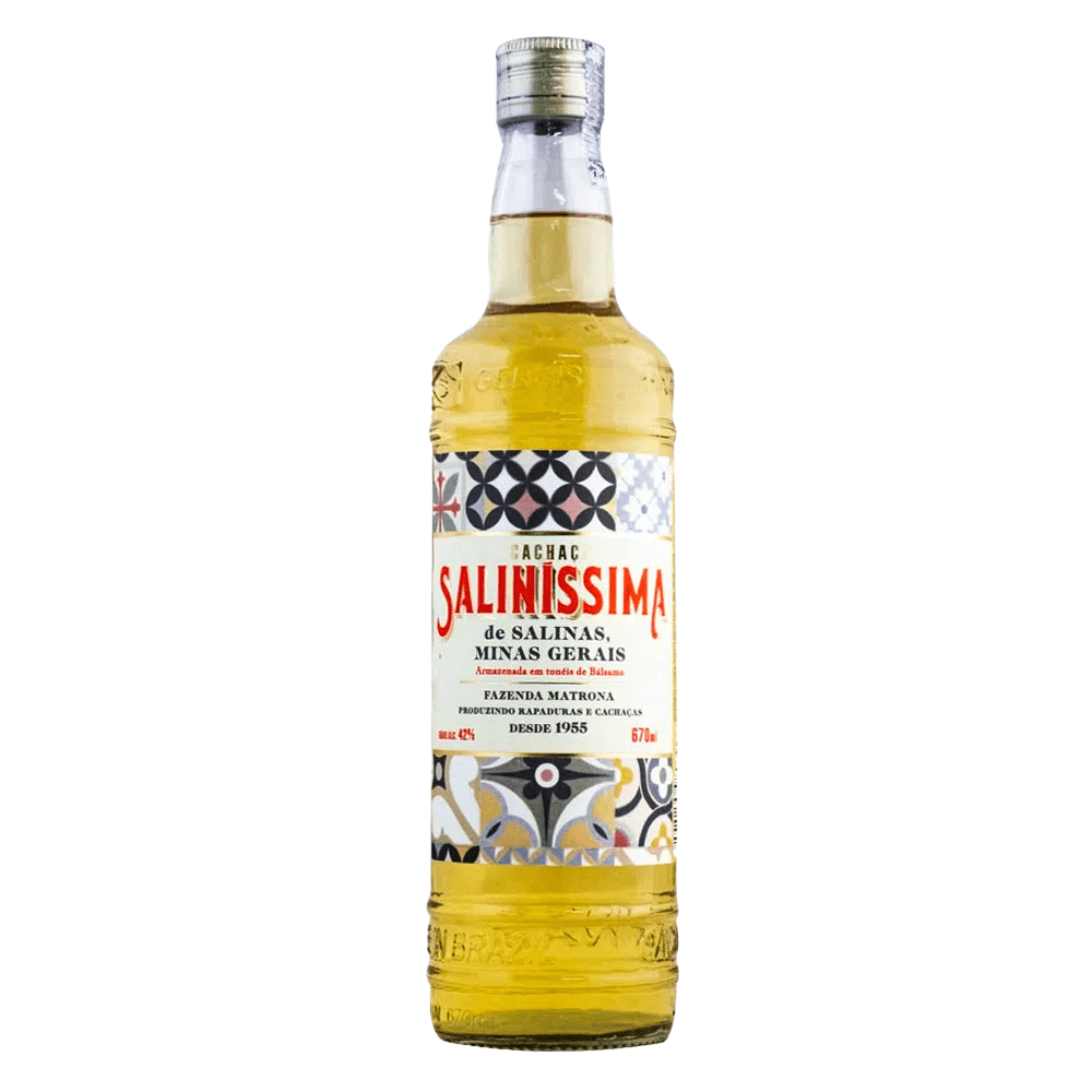 Cachaça Saliníssima Ouro 670ml