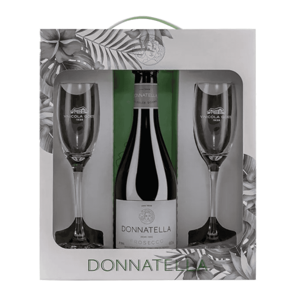 Kit Frisante Góes Donnatella Prosecco Demi Sec 660ml com 2 Taças