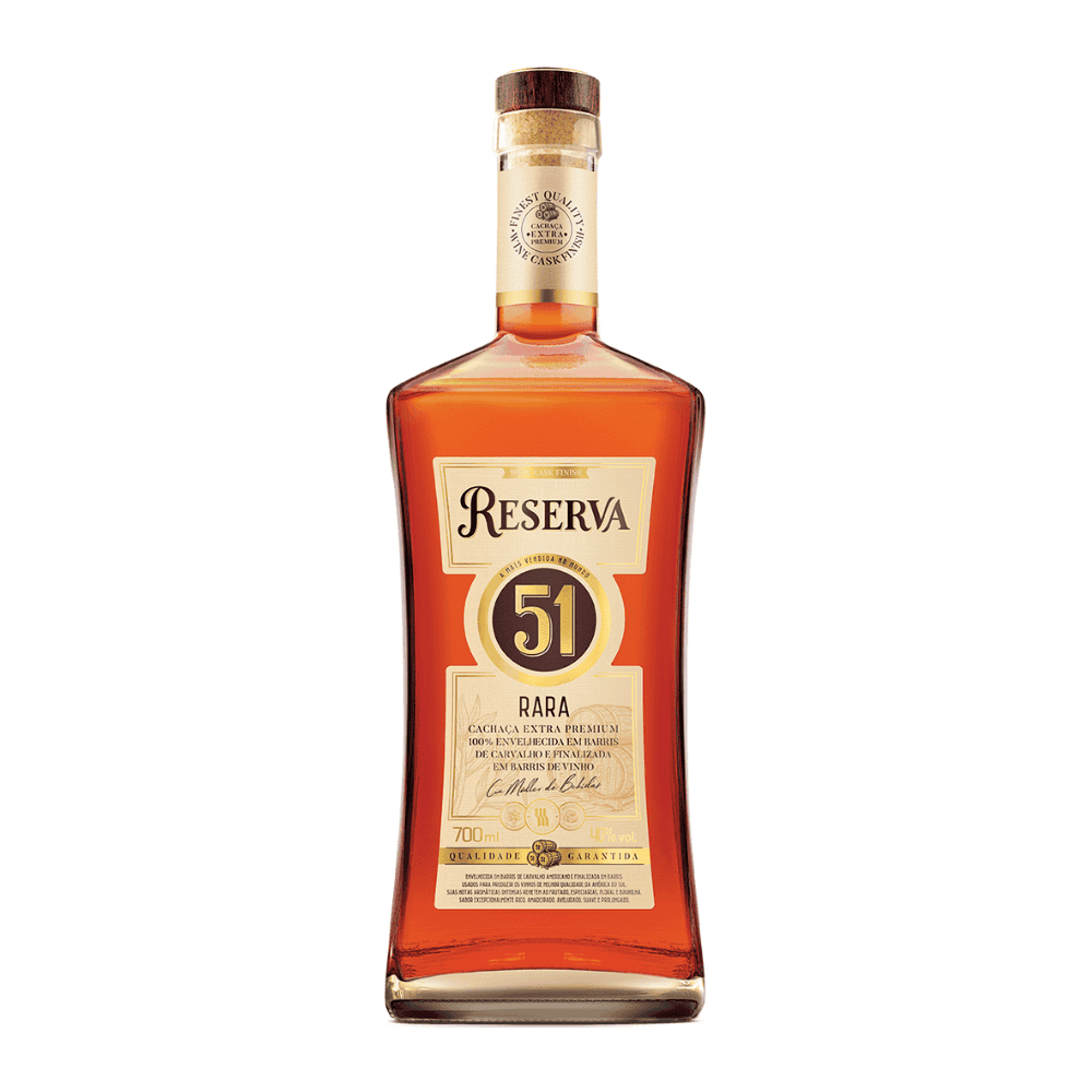 Cachaça 51  Reserva Rara Extra Premium 700ml