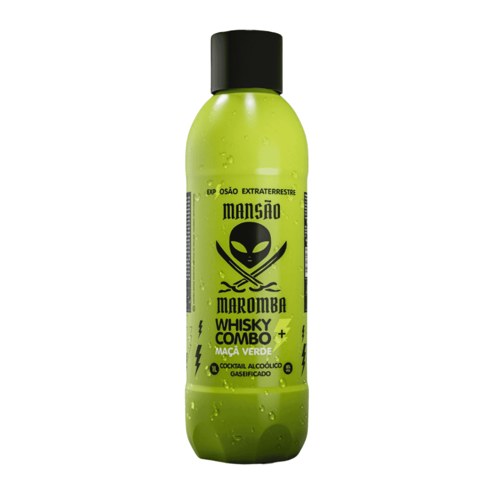 Whisky + Cafeína Maçã Verde Mansão Maromba 1L