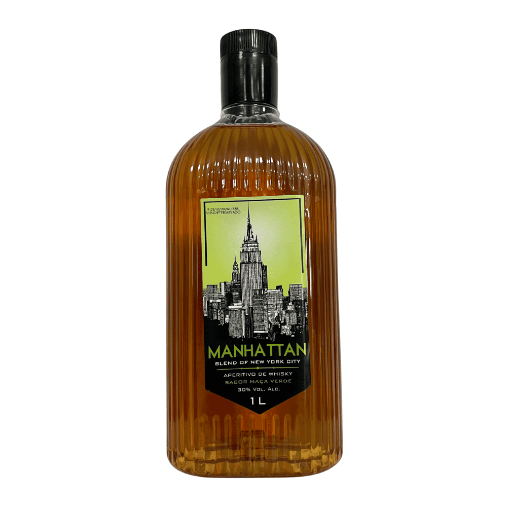 Aperitivo de Whisky Manhattan Maçã Verde Pet 1L