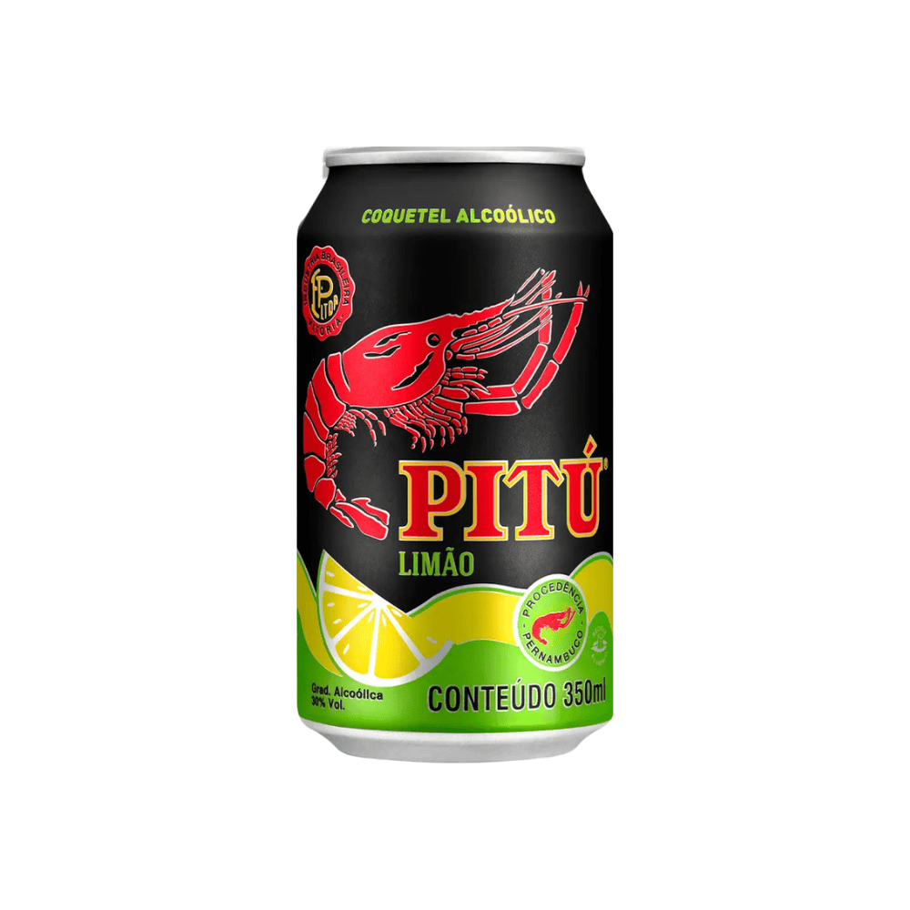 Cachaça Pitú Limão Lata 350ml