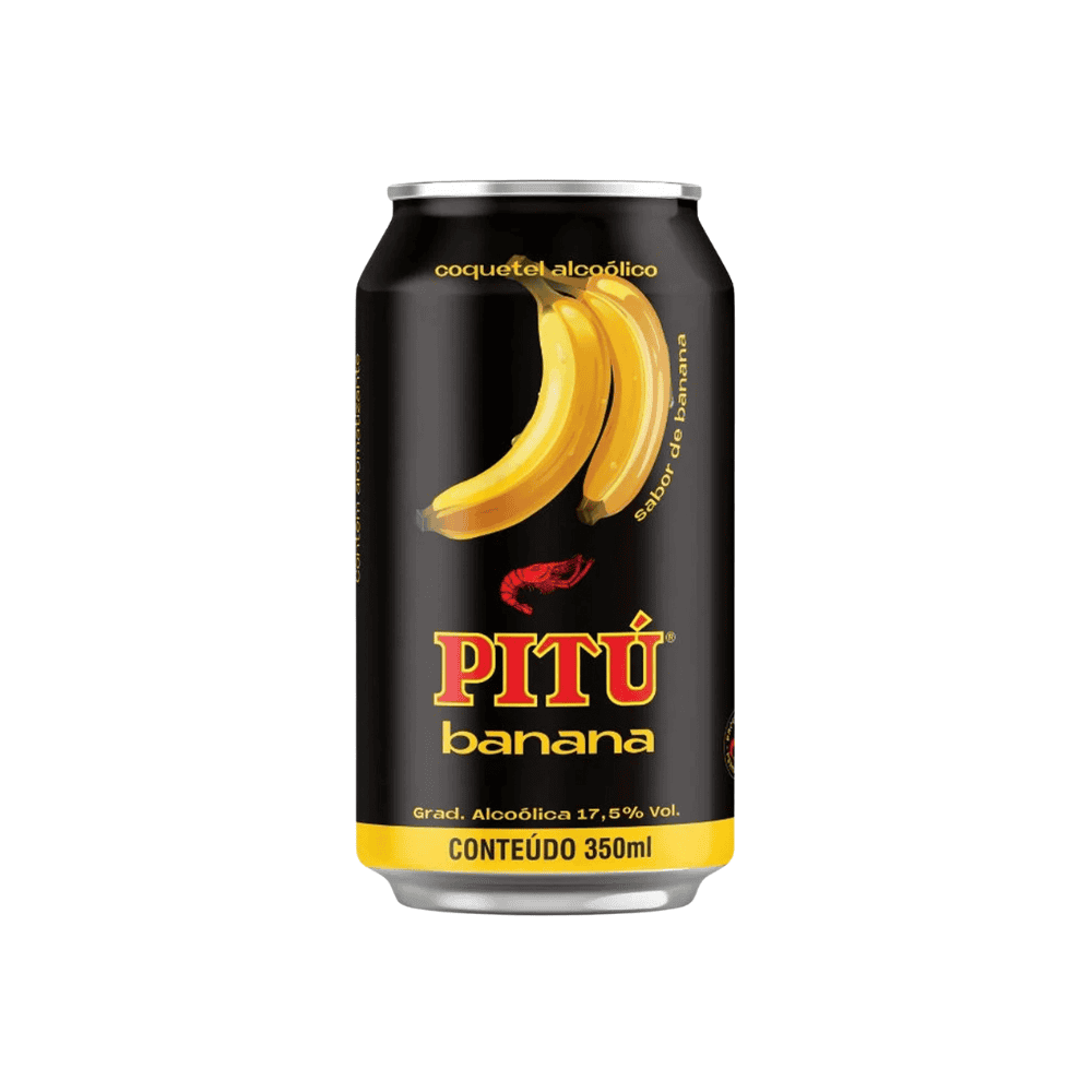 Cachaça Pitú Banana Lata 350ml