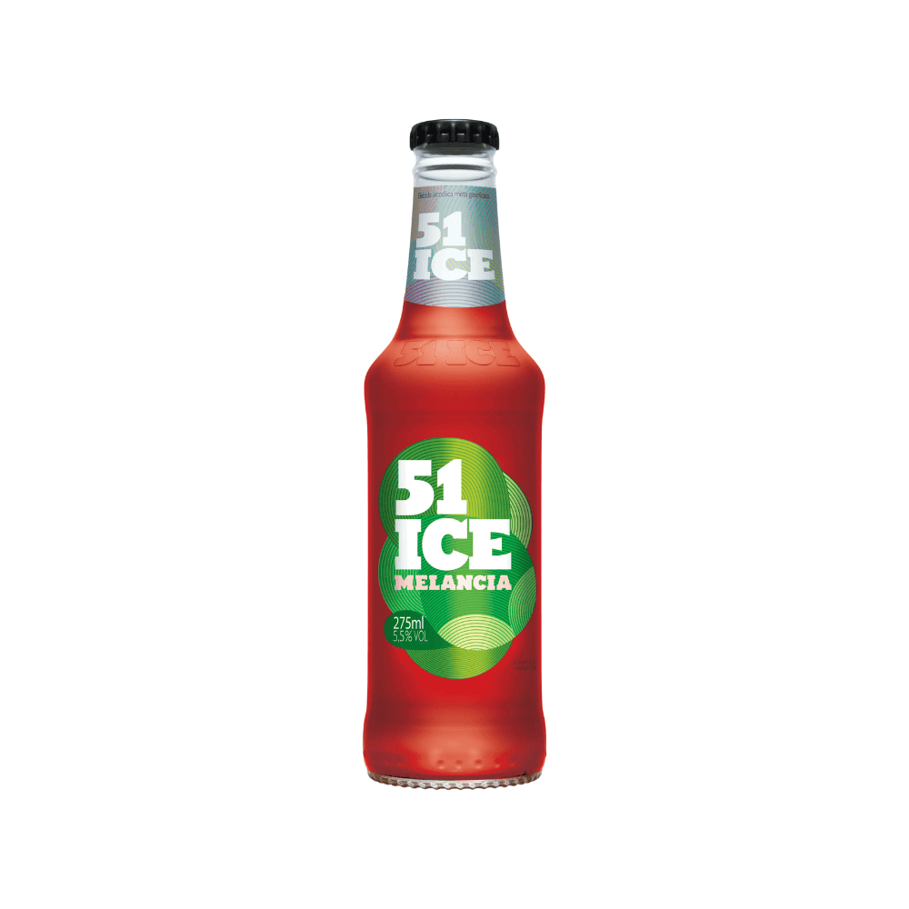 Bebida Mista Alcoólica Gaseificada 51 Ice Melancia 275ml