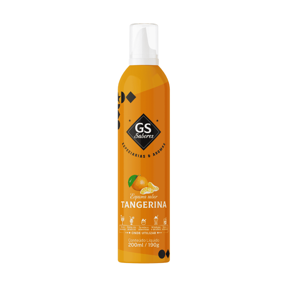 Espuma para Drinks GS Sabores Tangerina 190gr