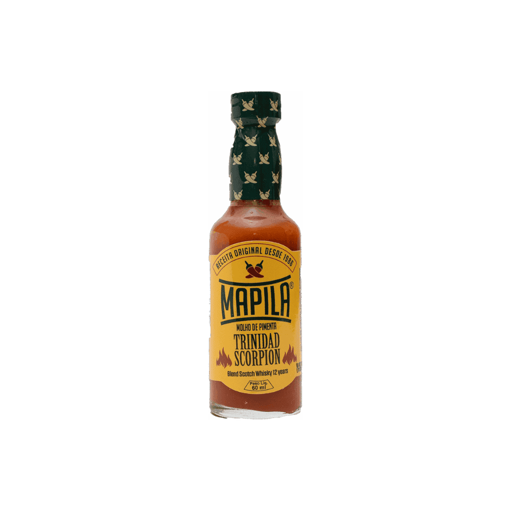 Molho de Pimenta Trinidad Scorpion Mapila 60ml