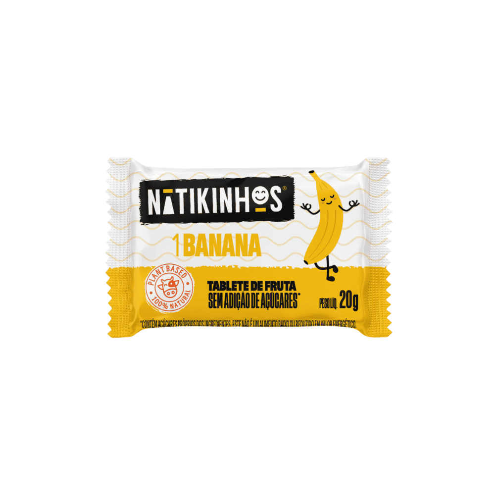 Tablete de Frutas Banana Nátikos 20g