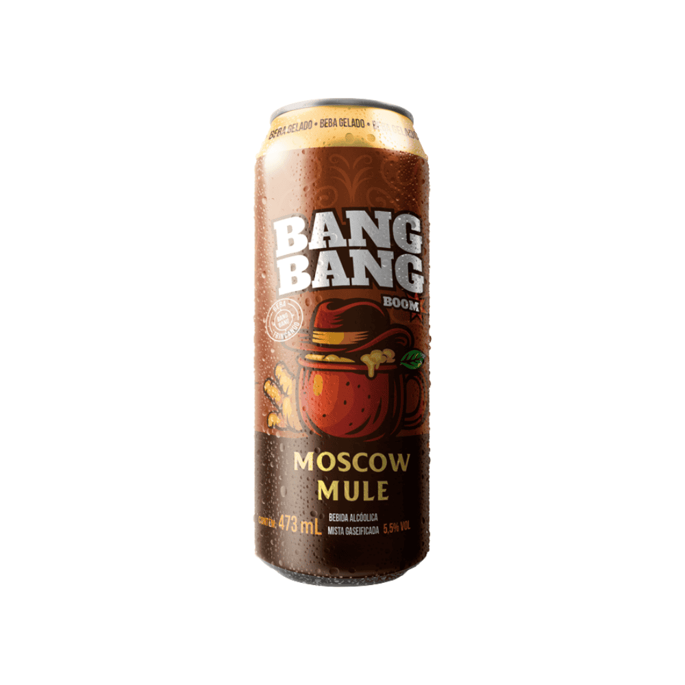 Bebida Mista Bang Bang Boom Moscow Mule Lata 473ml