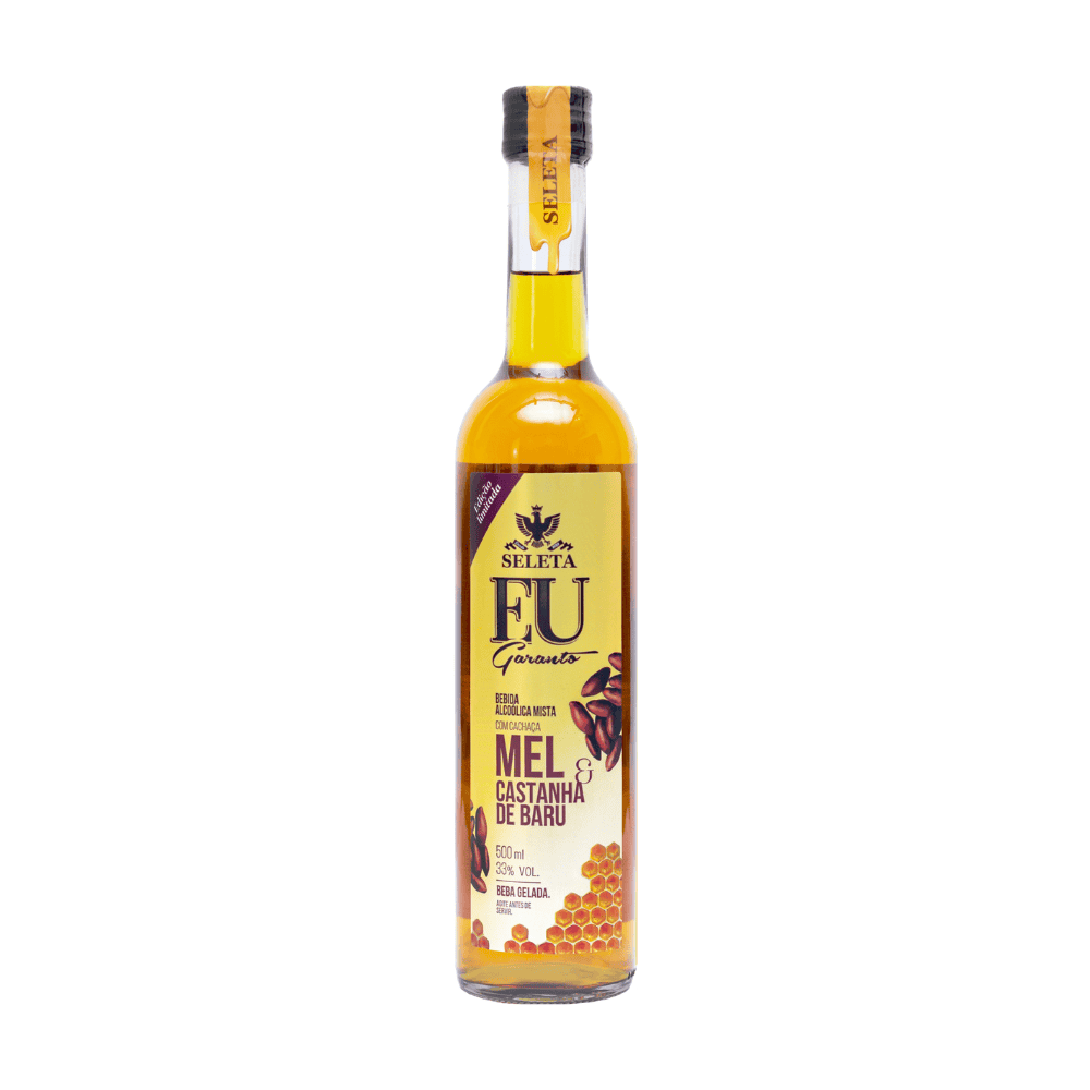 Cachaça Seleta EU Garanto Mel e Castanha de Baru 500ml