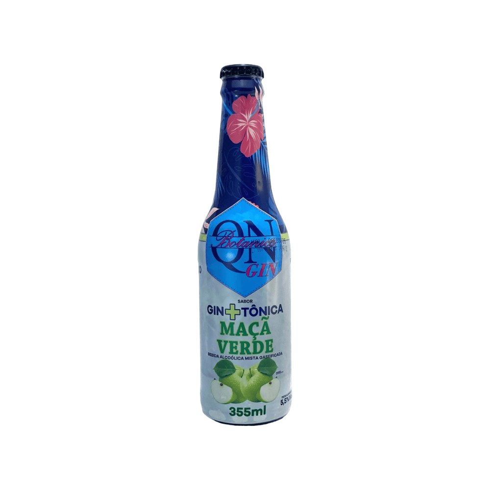 Coquetel QN Botanics Gin Tônica Maçã Verde 355ml