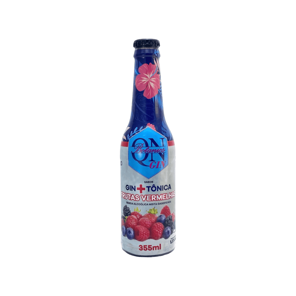 Coquetel QN Botanics Gin Tônica Frutas Vermelhas 355ml