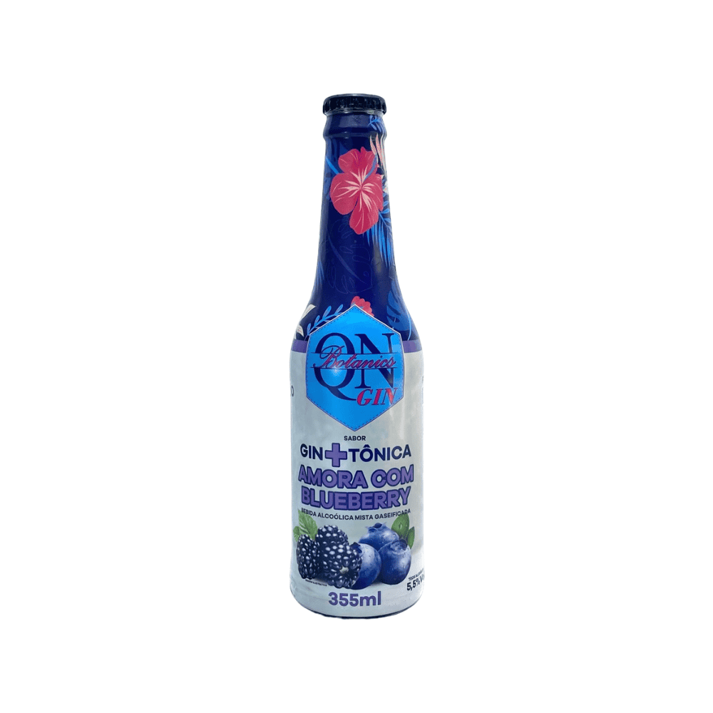 Coquetel QN Botanics Gin Tônica Amora com Blueberry 355ml