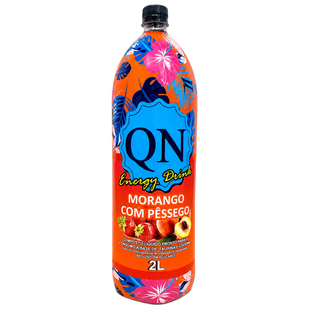 Energético QN Morango e Pêssego 2L