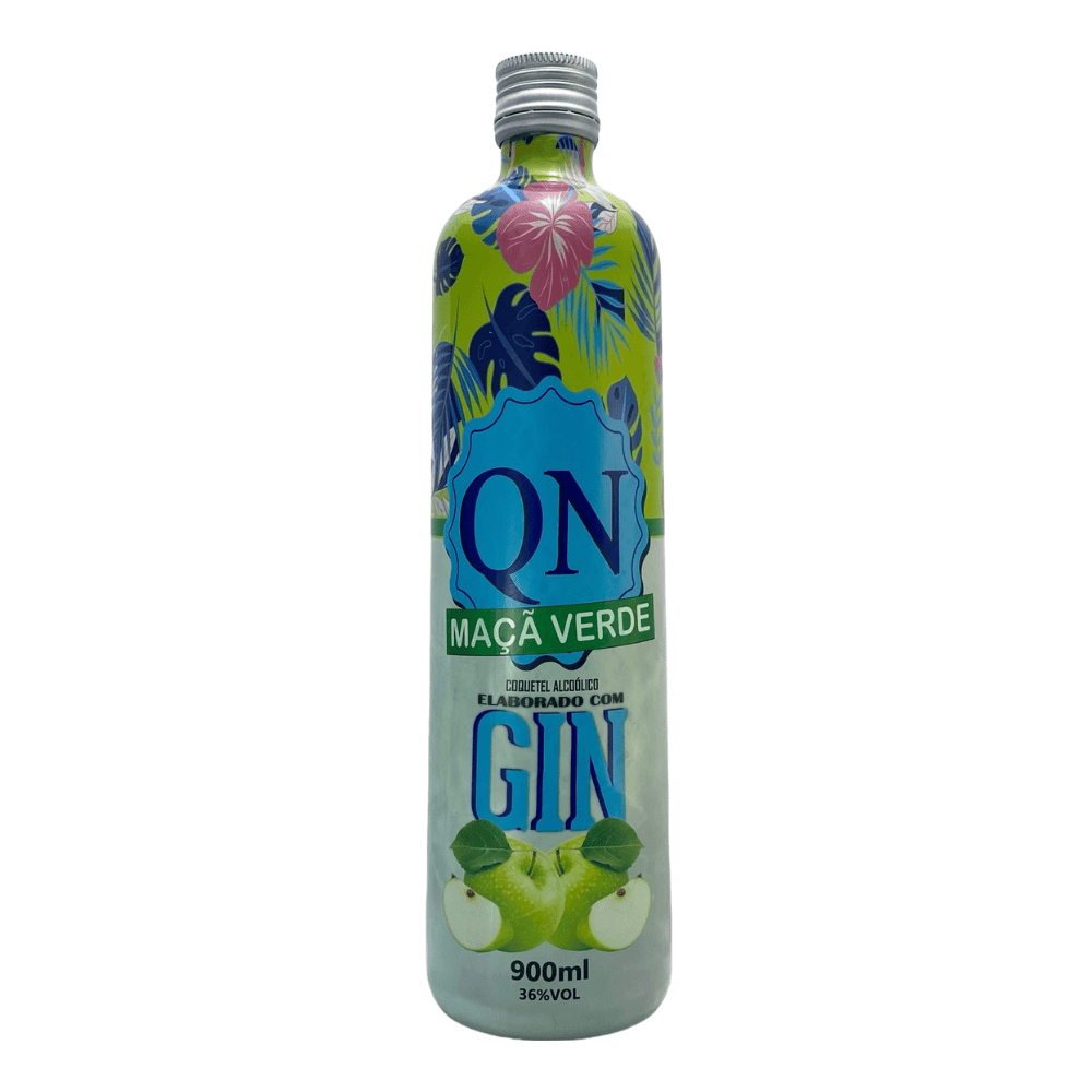 Coquetel QN Gin Maçã Verde 900ml