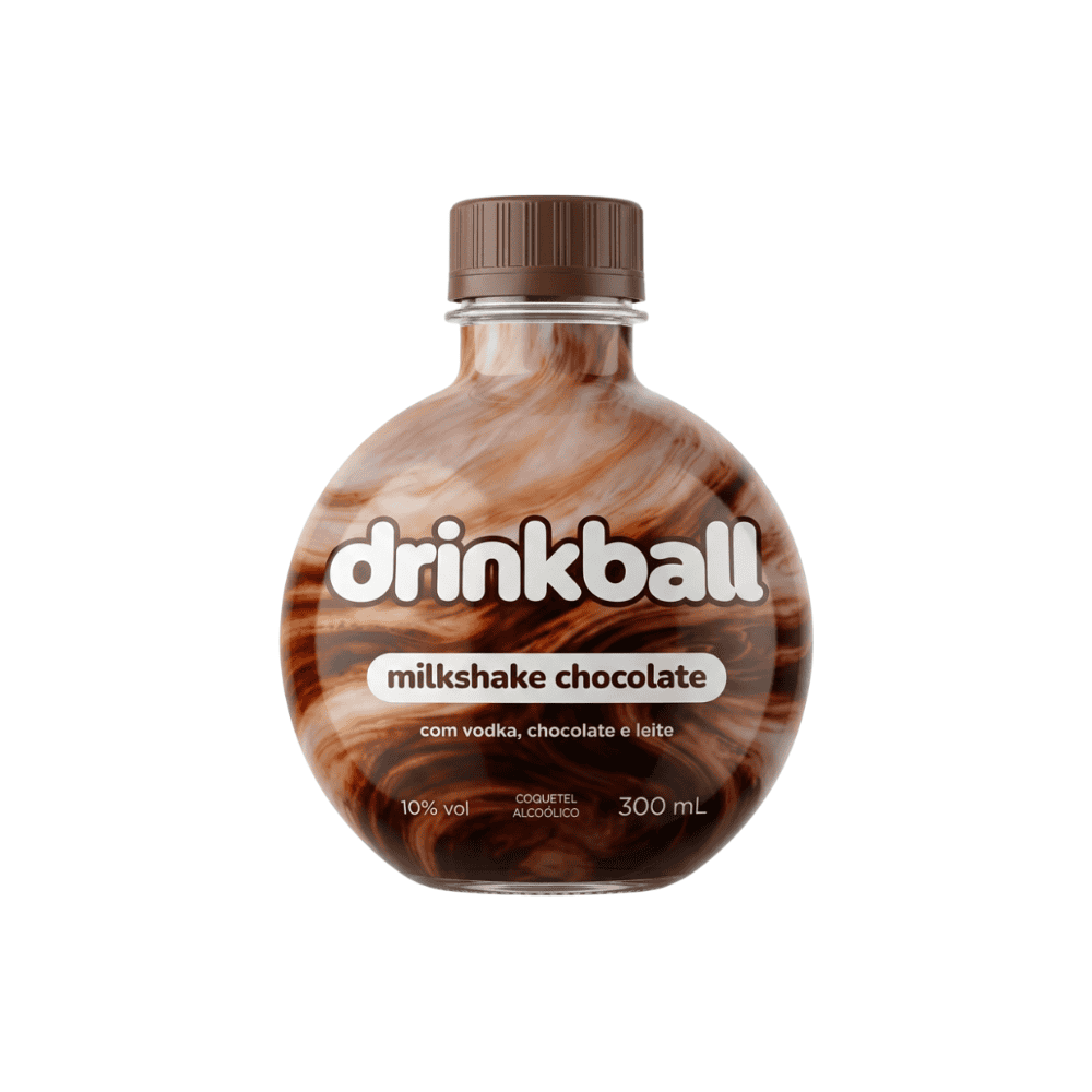 Coquetel Drinkball Milkshake Chocolate 300ml