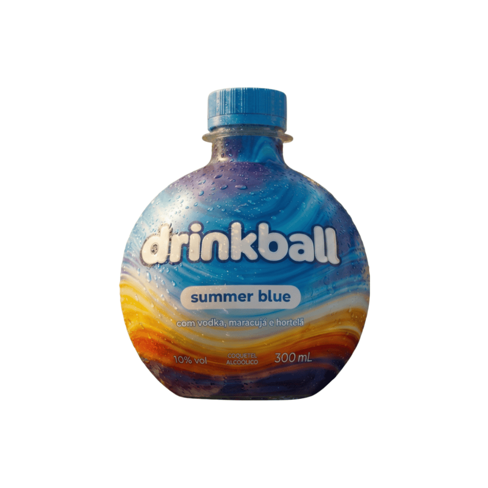 Coquetel Drinkball Summer Blue 300ml