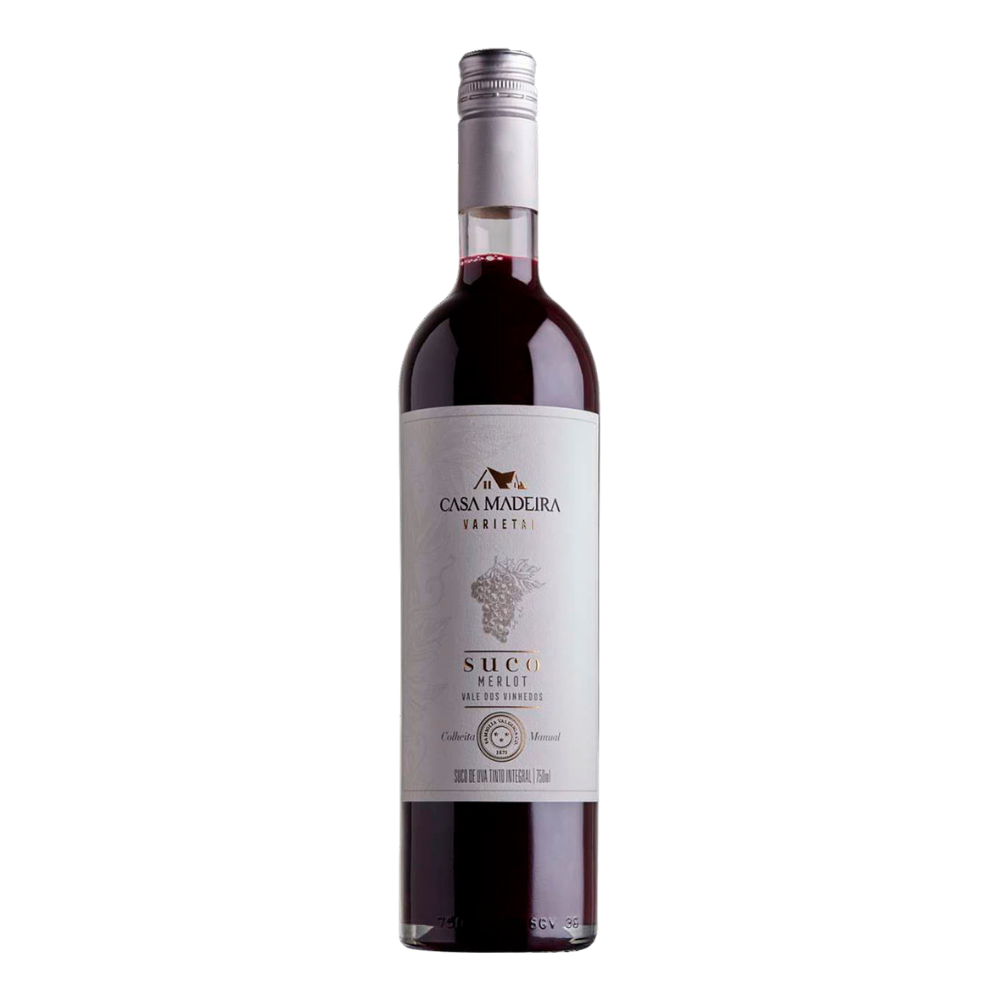 Suco de Uva Premium Tinto Merlot Casa Madeira 750ml