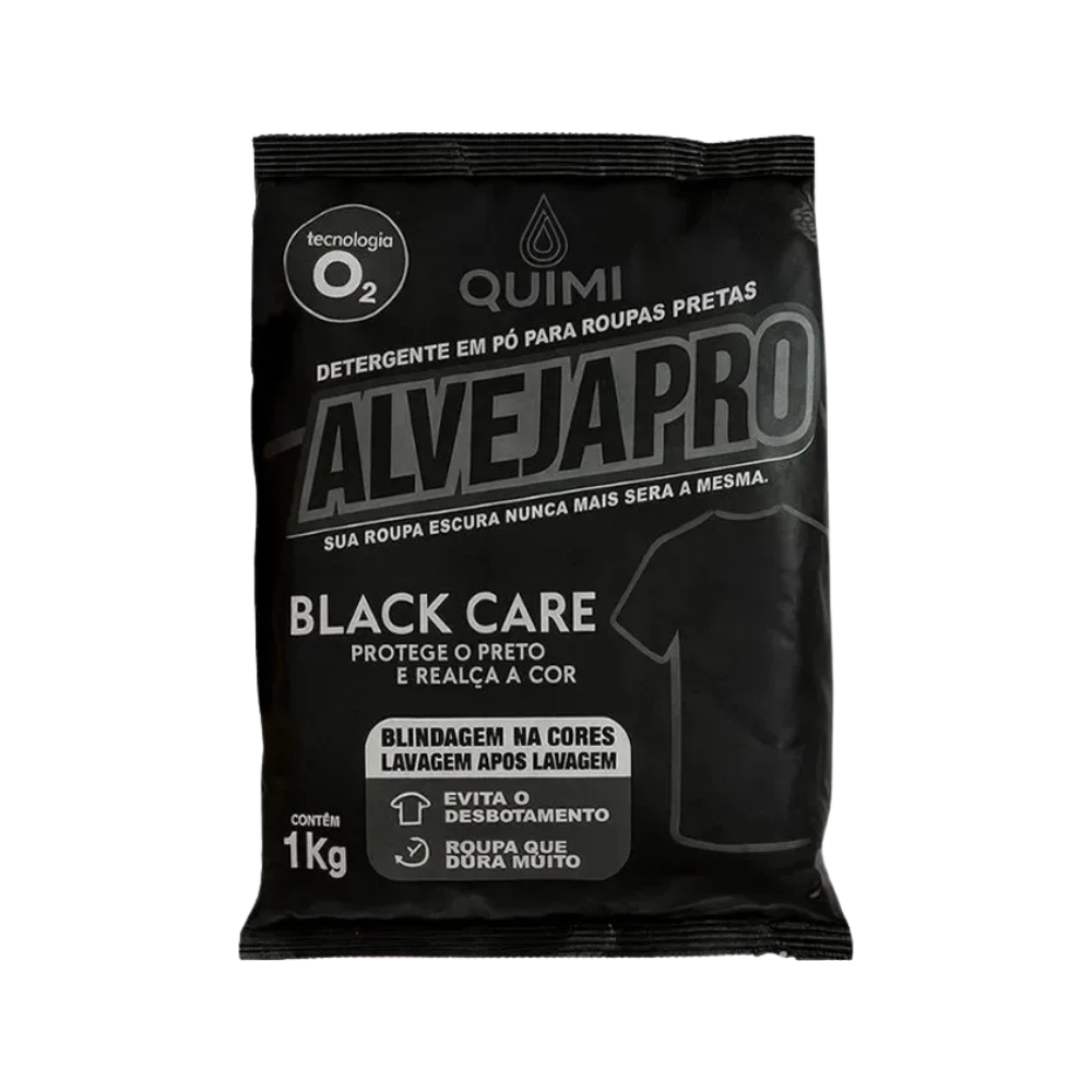 Detergente em Pó para Roupas Pretas Alvejapro Black Care Quimivida 1Kg