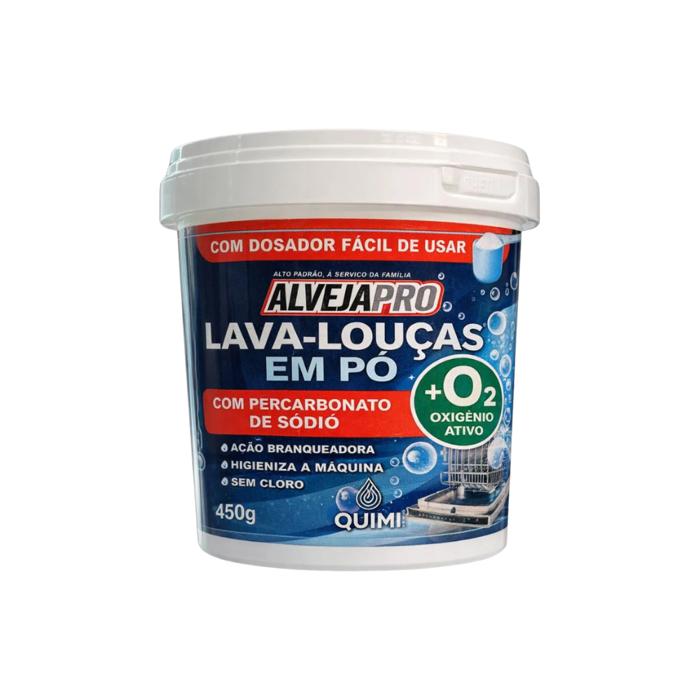 Lava Louças em Pó Percabonato de Sódio Alvejapro Quimivida 450g