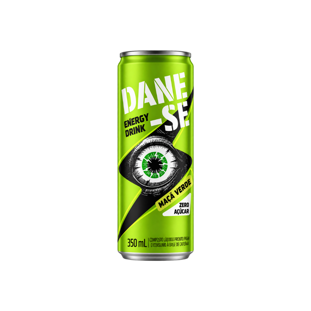 Energético Dane-se Maçã Verde Lata 350ml