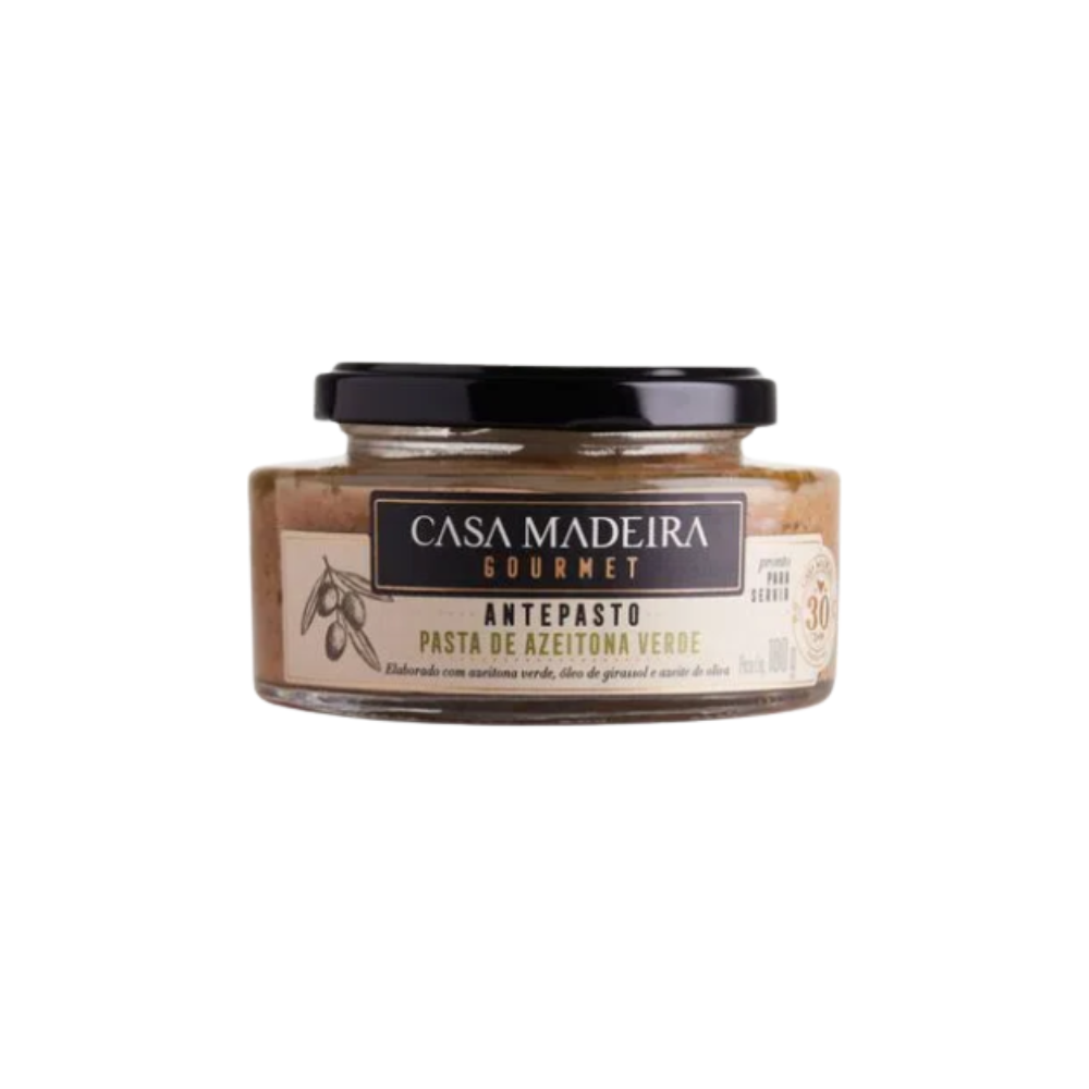 Antepasto Casa Madeira Pasta de Azeitona Verde 160g