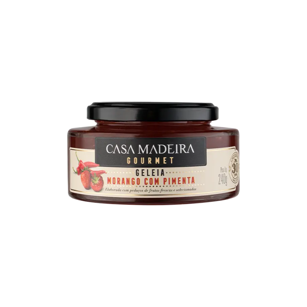 Geléia Casa Madeira Gourmet Morango com Pimenta 240g