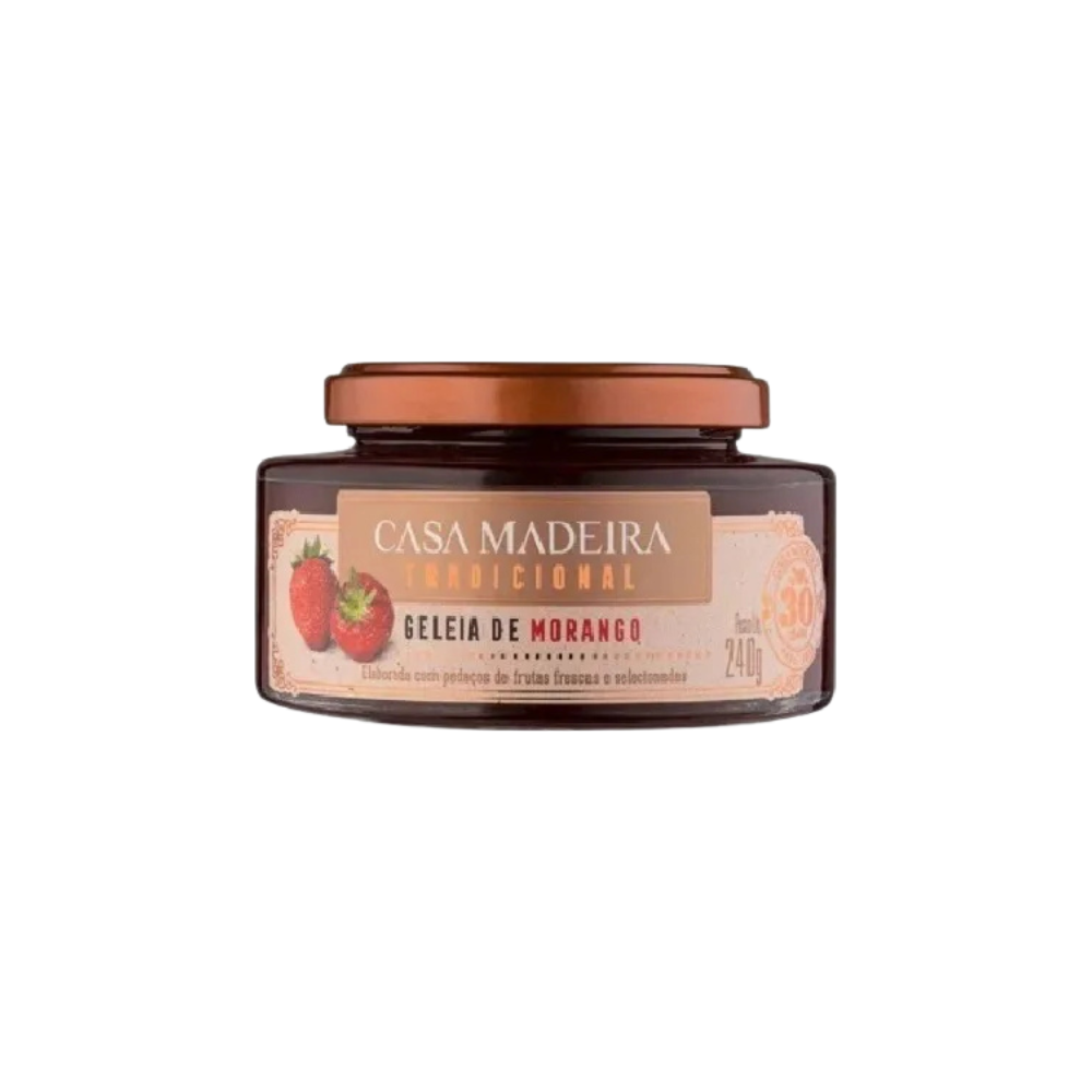 Geléia Casa Madeira Tradicional Morango 240g