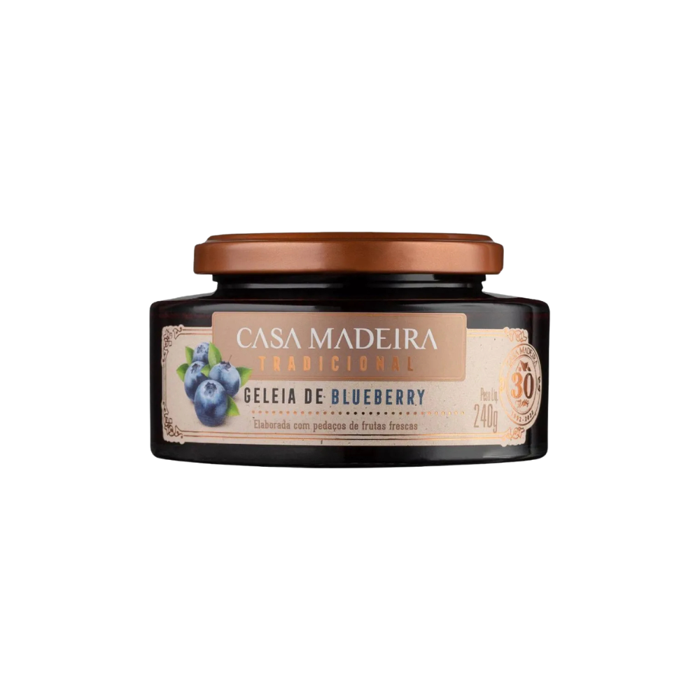 Geléia Casa Madeira Tradicional Blueberry 240g