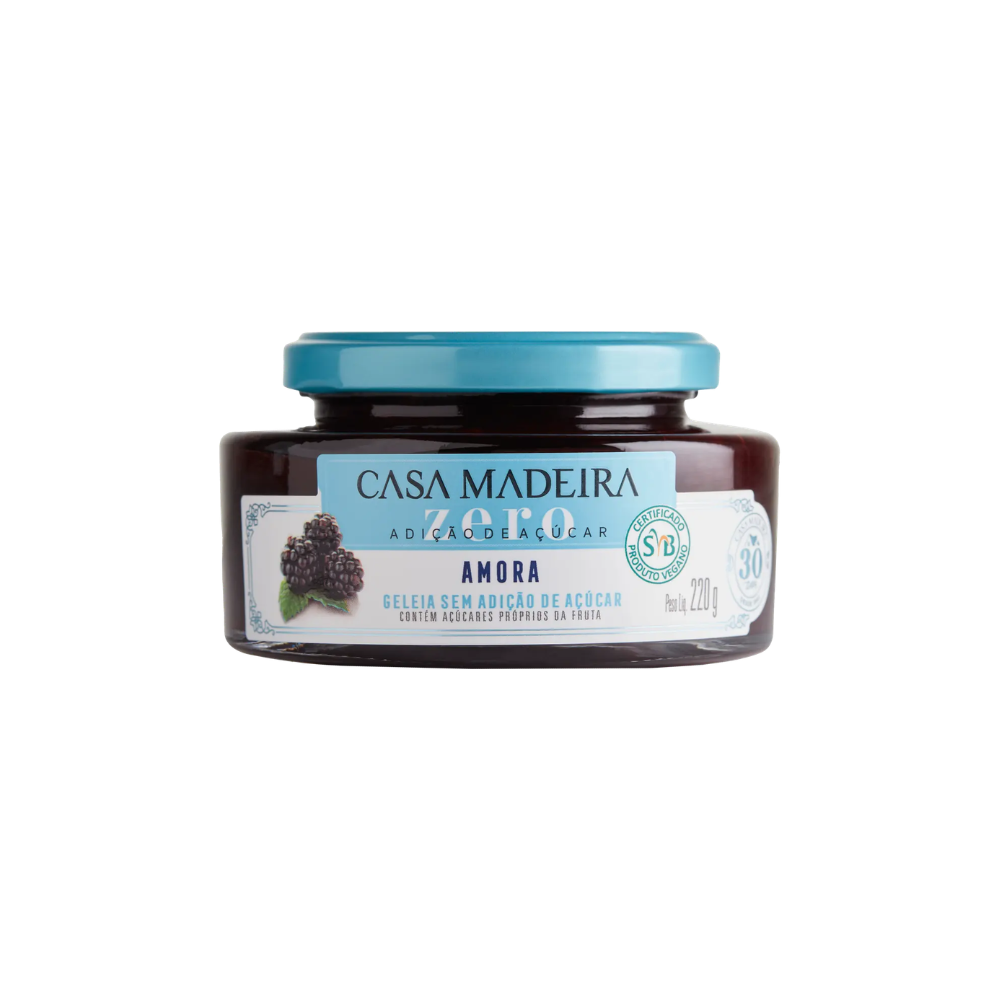 Geléia Casa Madeira Zero Amora 220g