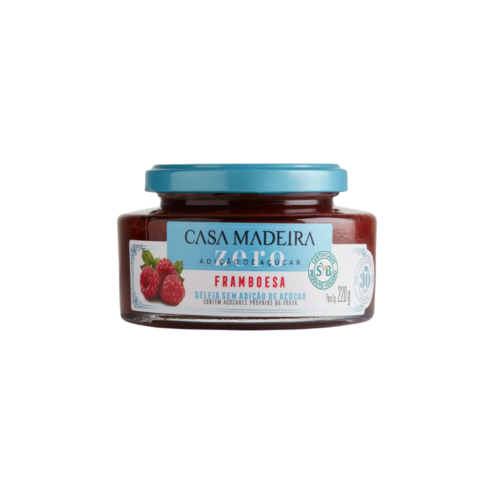 Geléia Casa Madeira Zero Framboesa 220g